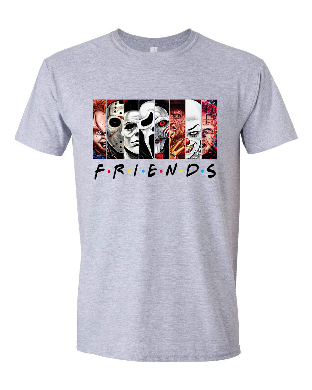 horror friends stephen king chuky freddy jason saw Sportszürke Férfi Póló
