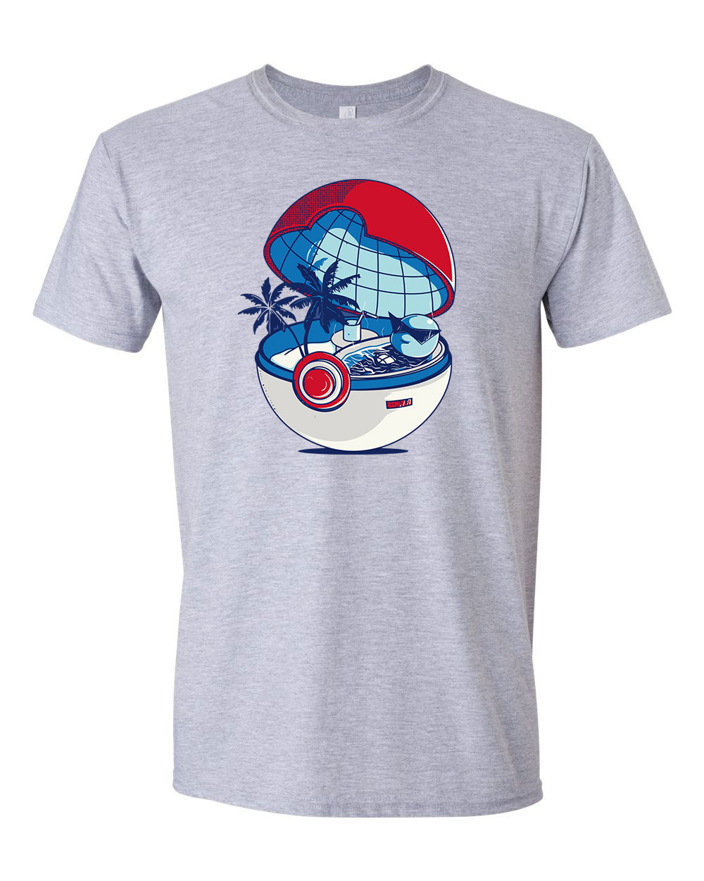 pokemon squirtle Sportszürke Férfi Póló