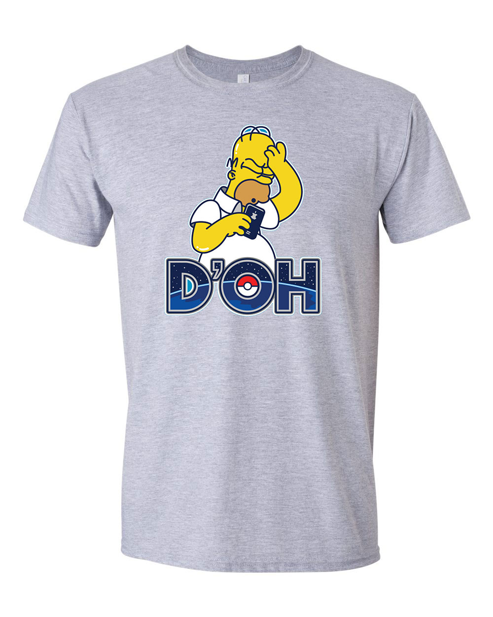 pokemon go homer simpson Sportszürke Férfi Póló