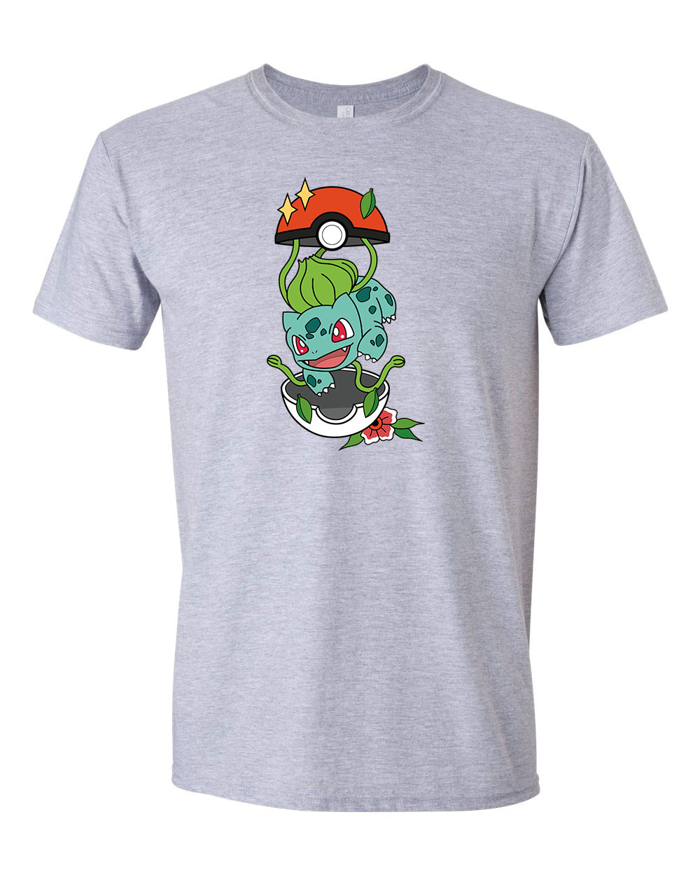 bulbasaur pokemon Sportszürke Férfi Póló