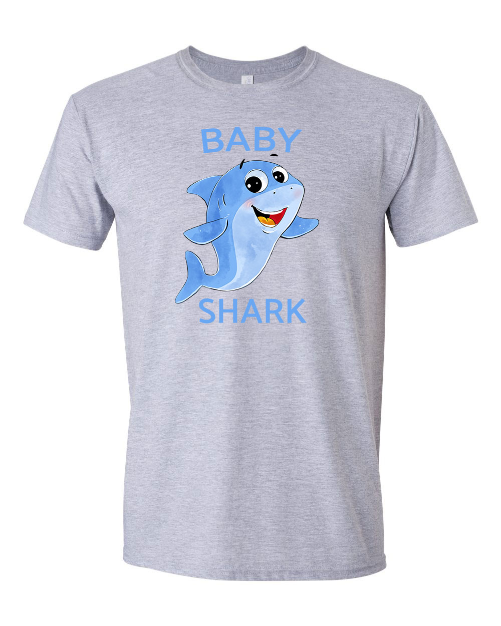 baby shark cápa Sportszürke Férfi Póló