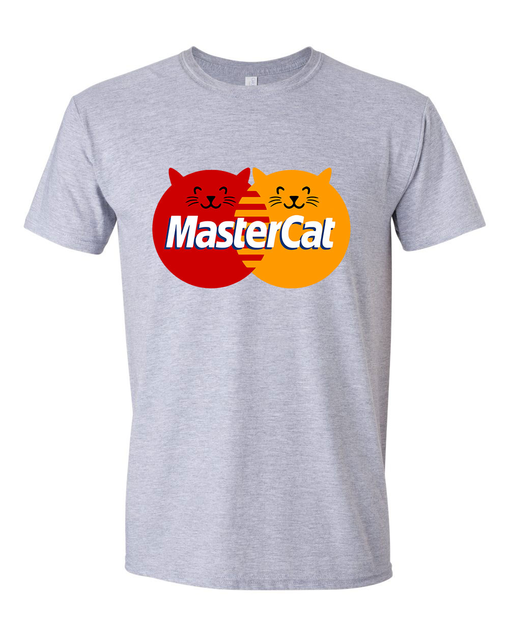 master cat macska macskás cica cicás Sportszürke Férfi Póló