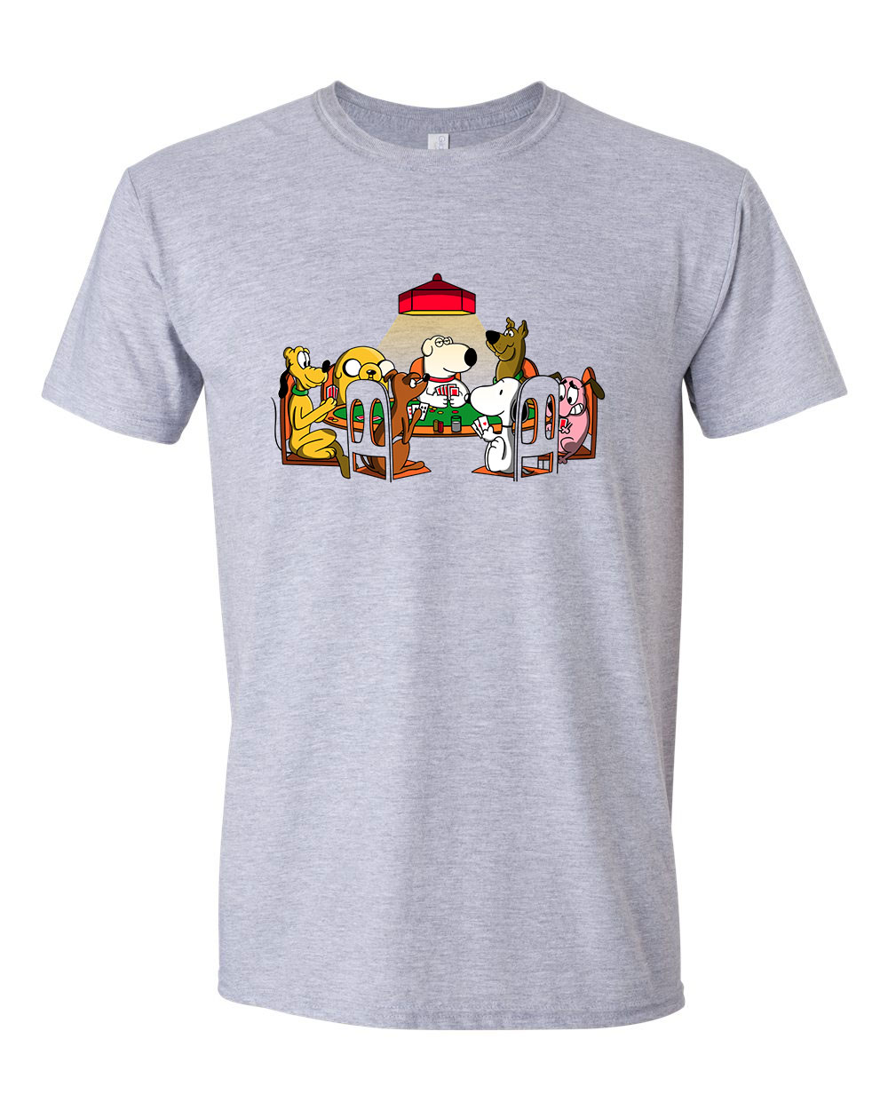 snoopy brian scooby doo pluto bátor a gyáva kutya kutyás Sportszürke Férfi Póló