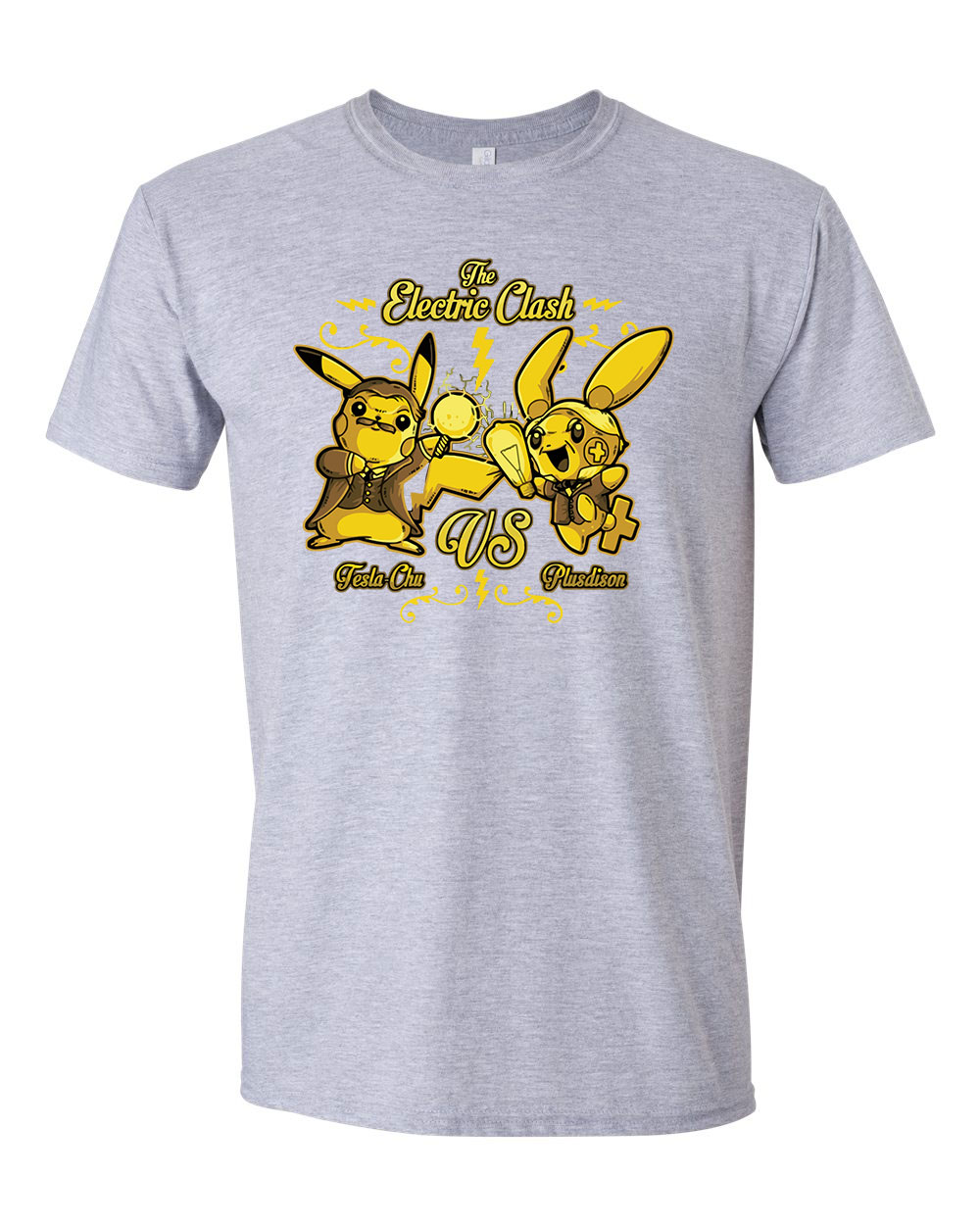 pikachu Sportszürke Férfi Póló