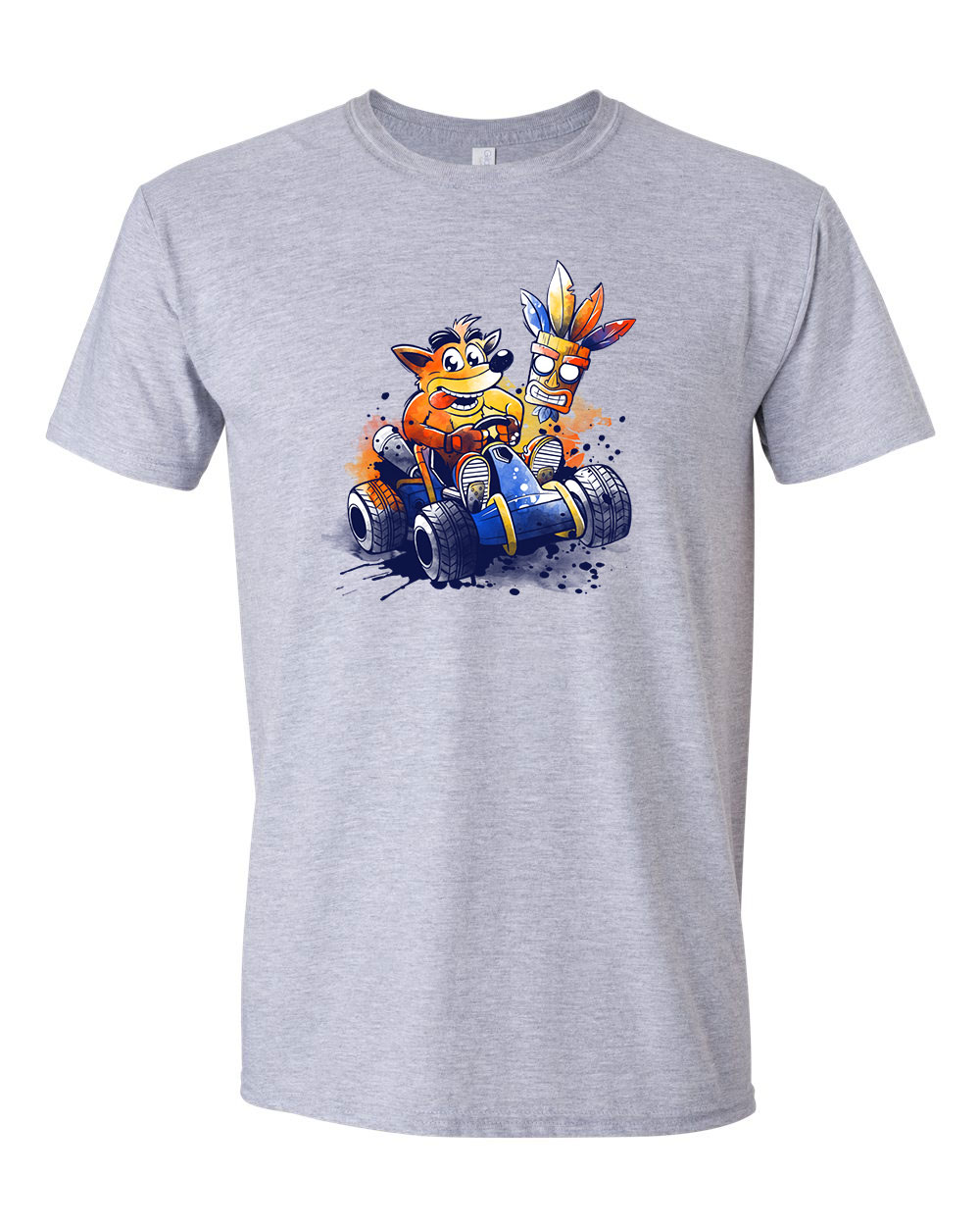 crash bandicoot Sportszürke Férfi Póló