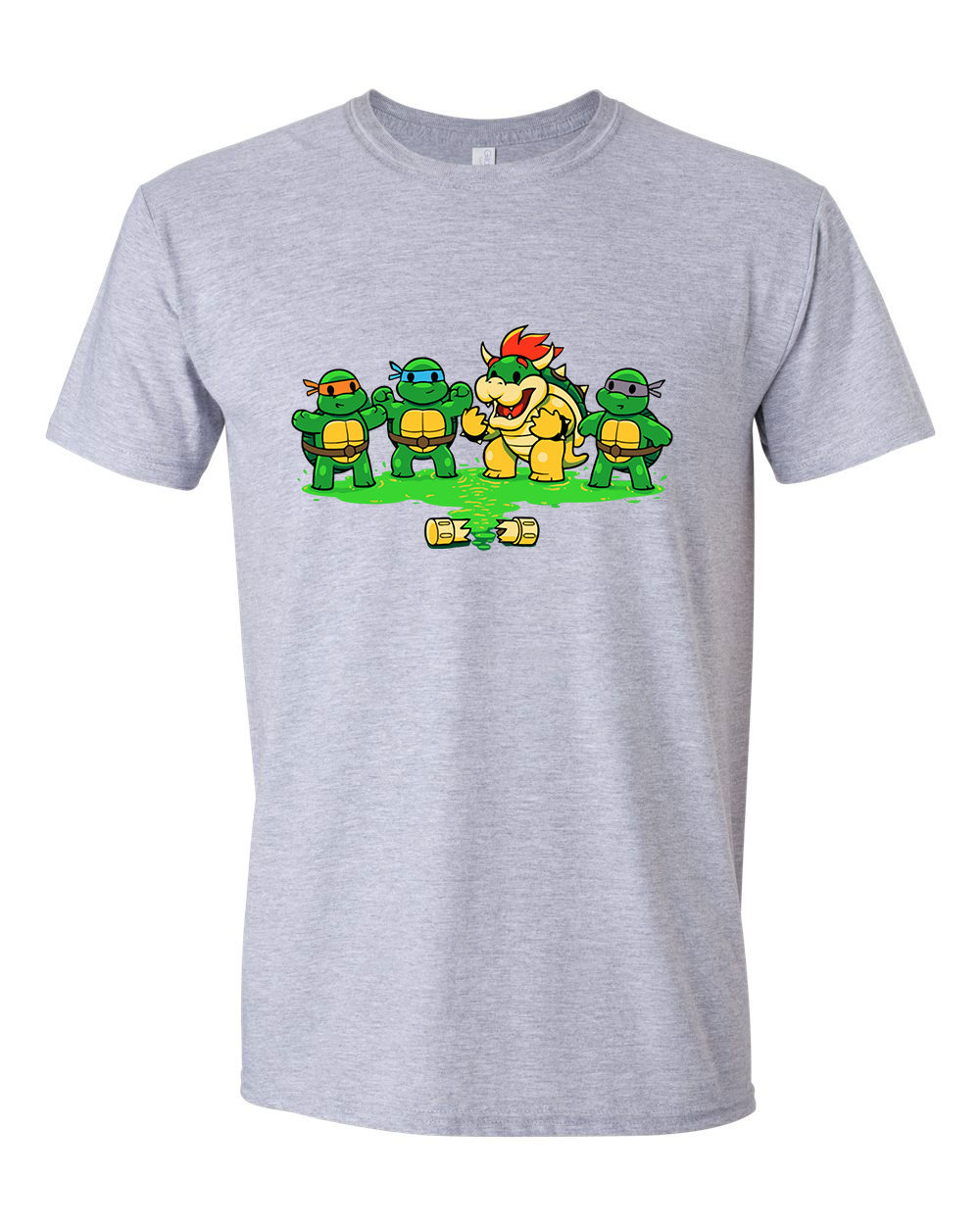tini ninja teknőcök bowser Sportszürke Férfi Póló