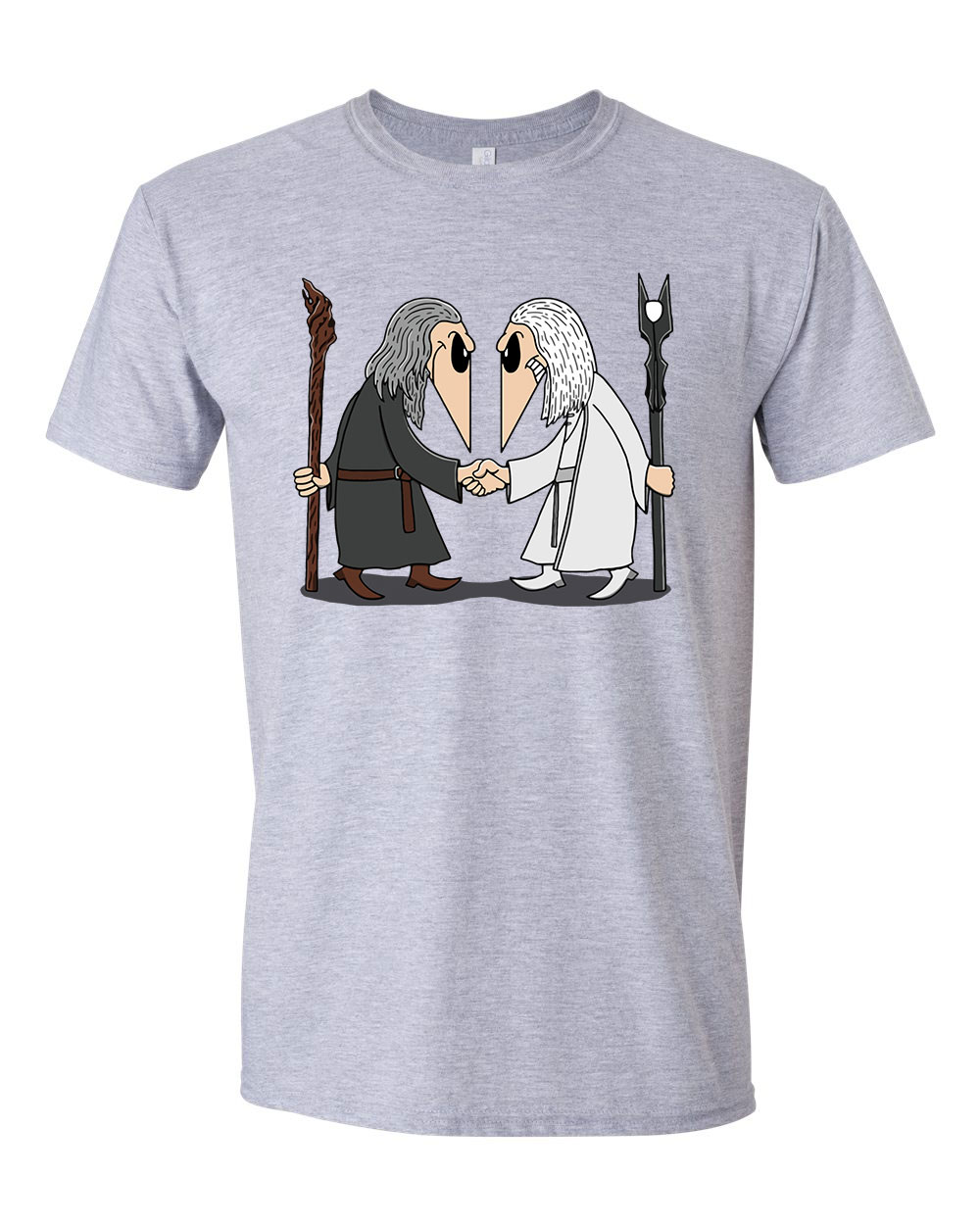 gandalf szarumán Sportszürke Férfi Póló