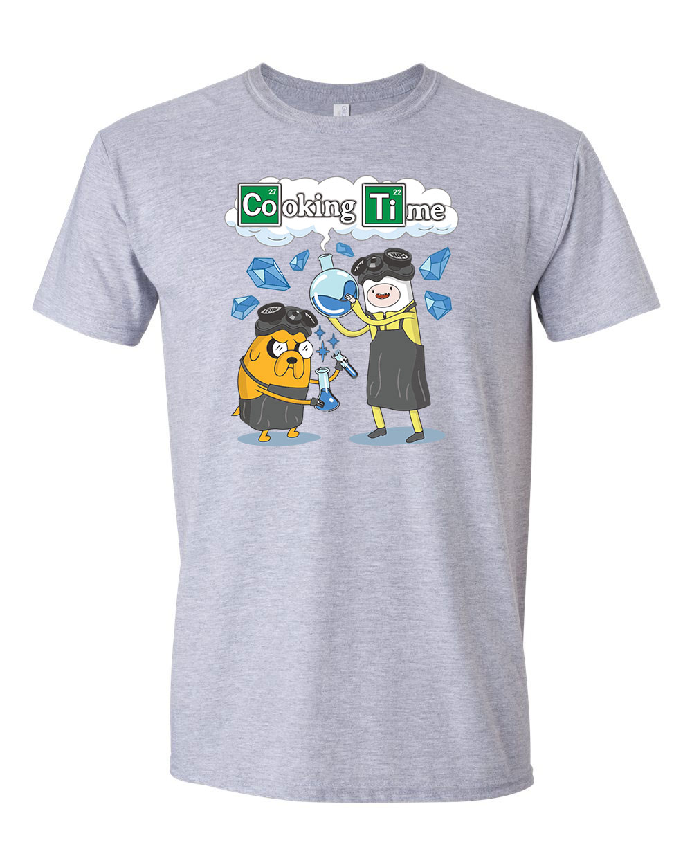 cooking time adventure time Sportszürke Férfi Póló