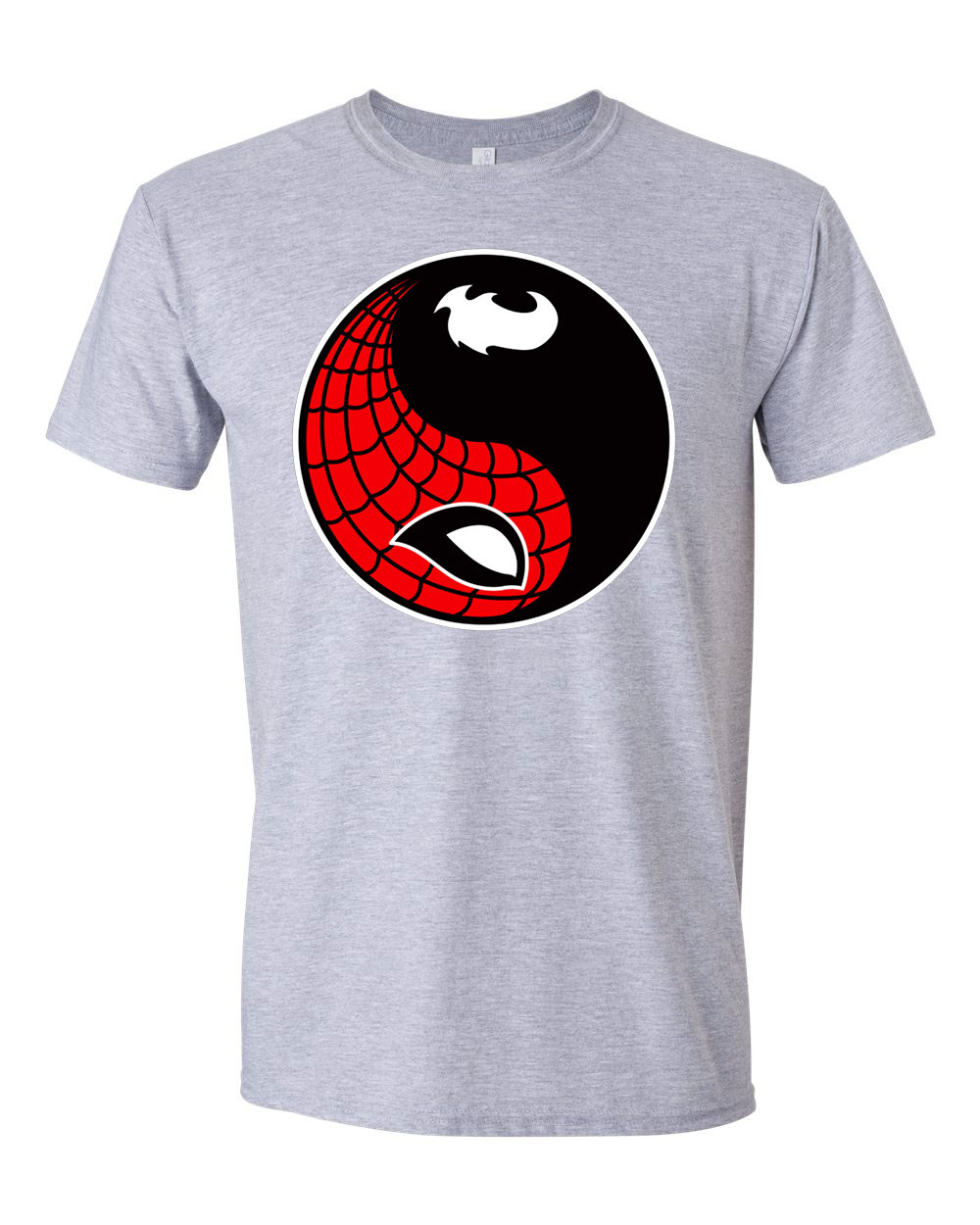 spider man yin yang venom Sportszürke Férfi Póló