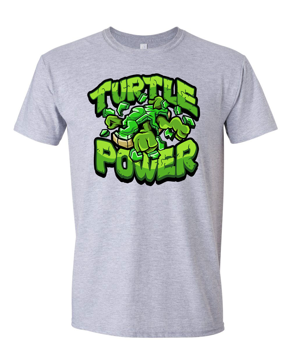 tini ninja teknőcök tmnt turtle power Sportszürke Férfi Póló