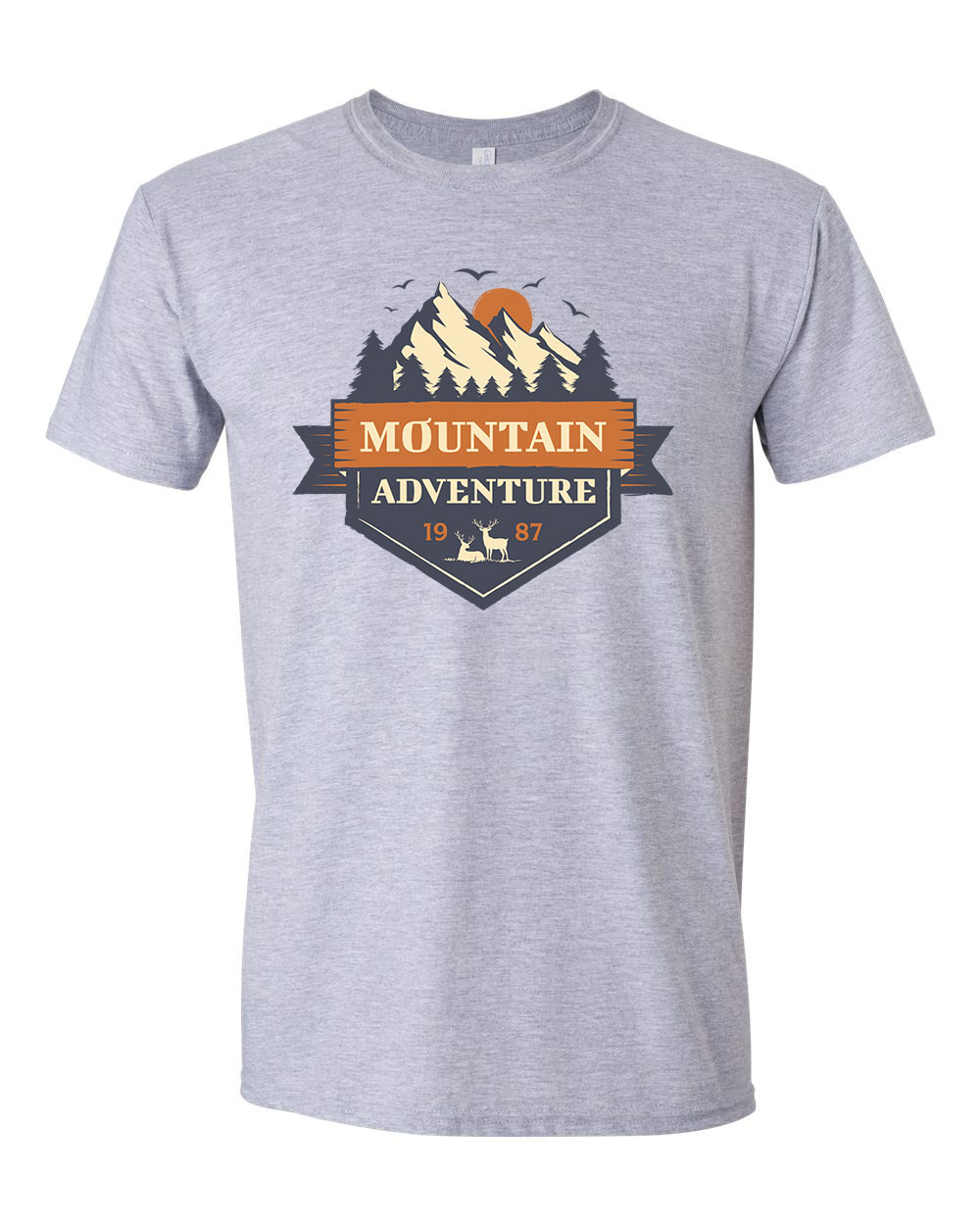 hegymászás mountain Sportszürke Férfi Póló