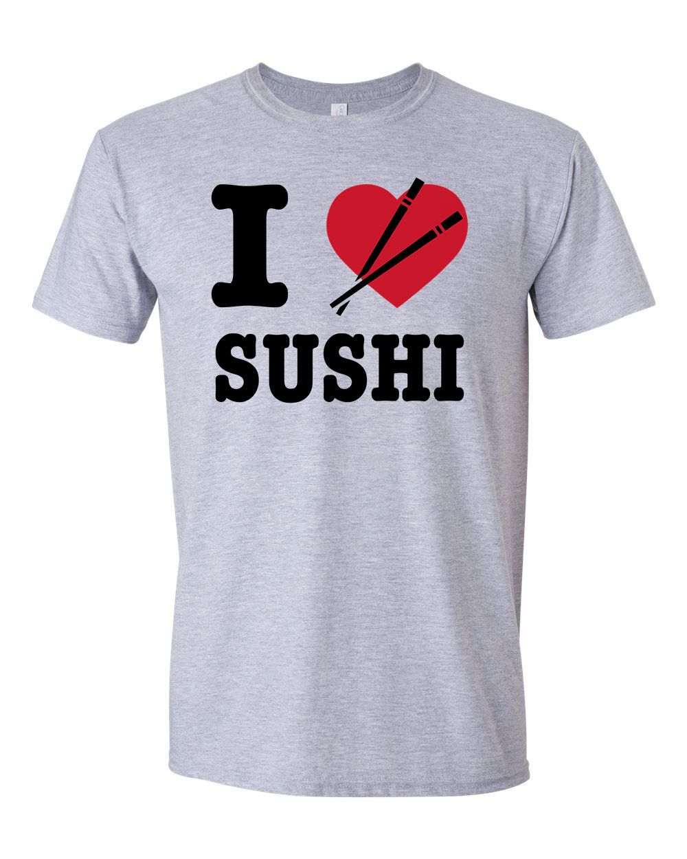 szusi sushi Sportszürke Férfi Póló