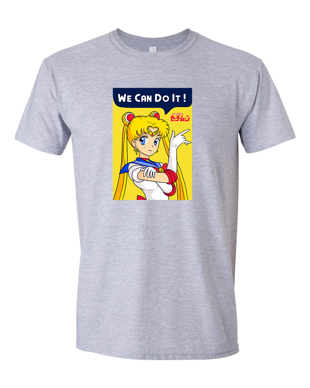 sailor moon Sportszürke Férfi Póló