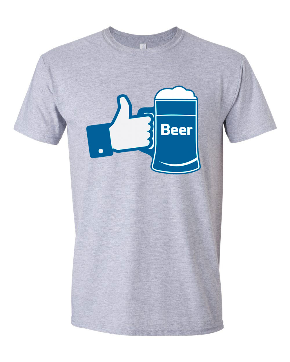 sör beer facebook Sportszürke Férfi Póló