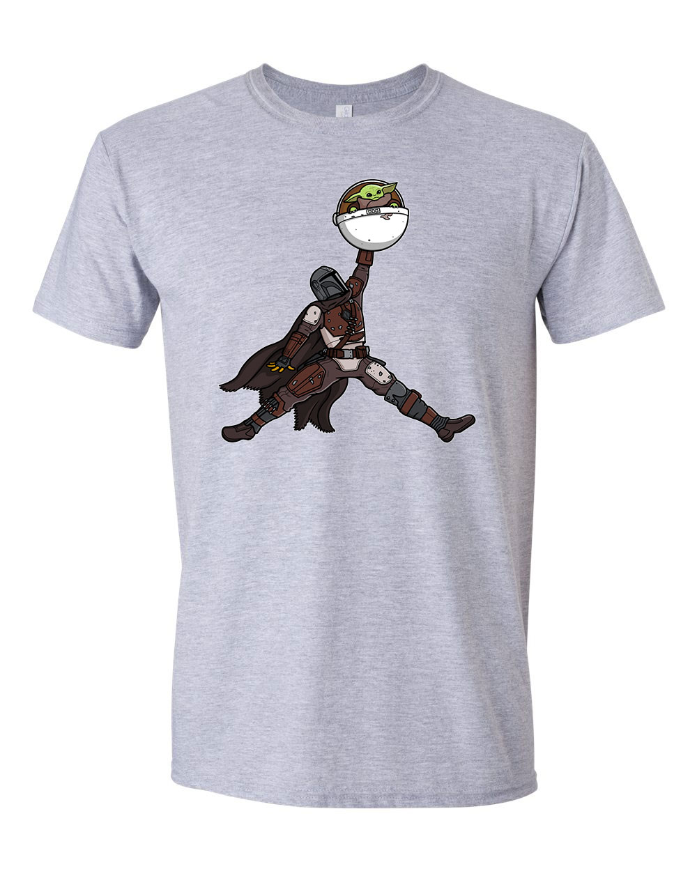 baba yoda a mandalorian the child Sportszürke Férfi Póló