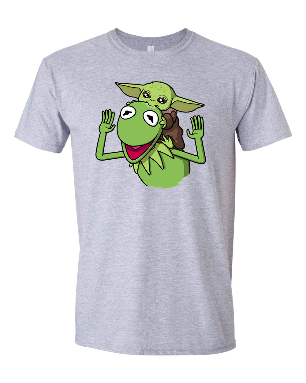 baba yoda baby yoda froggy breki béka Sportszürke Férfi Póló