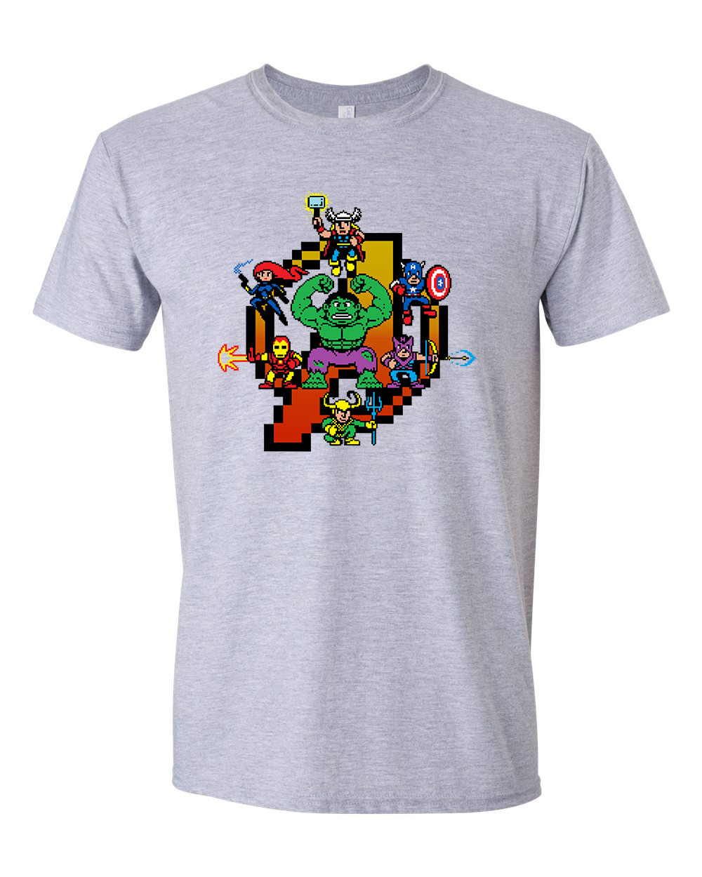 avengers bosszúállók hulk thor pókember Sportszürke Férfi Póló