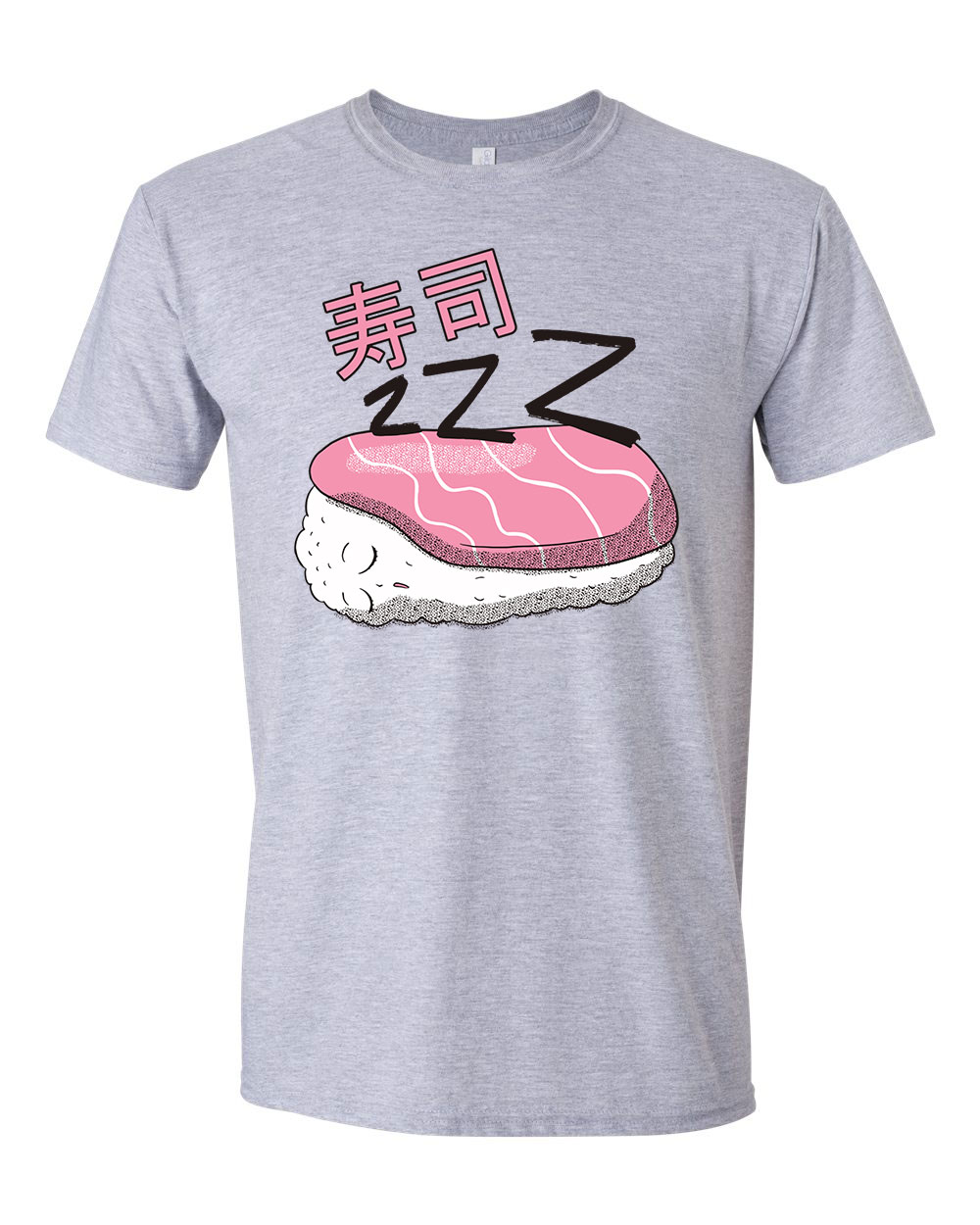 szusi sushi Sportszürke Férfi Póló