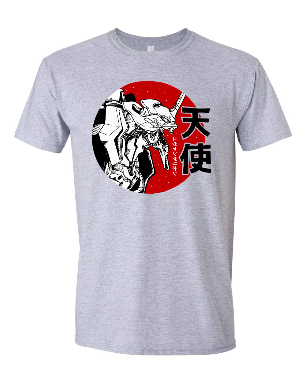 evangelion Sportszürke Férfi Póló