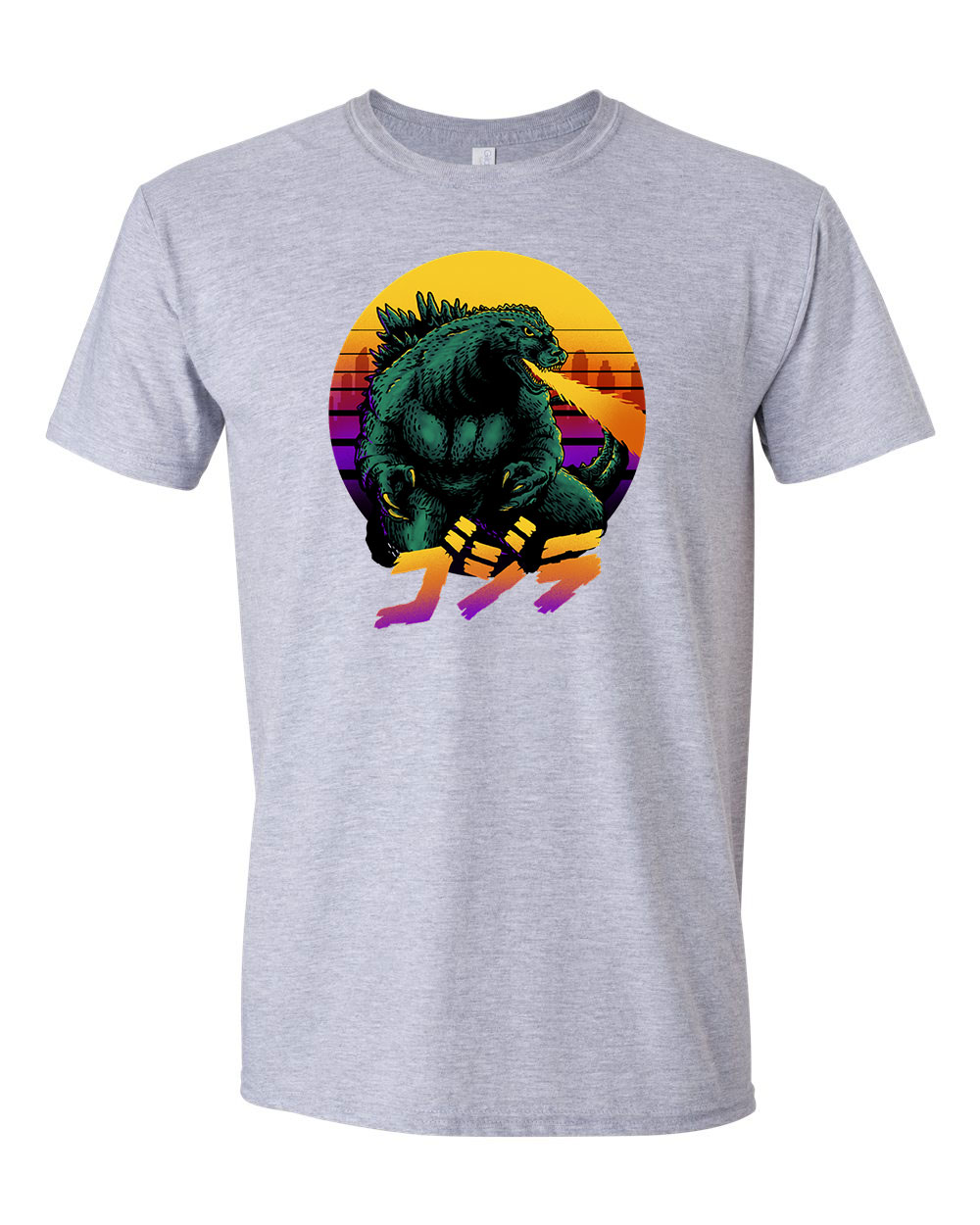 Godzilla Sportszürke Férfi Póló