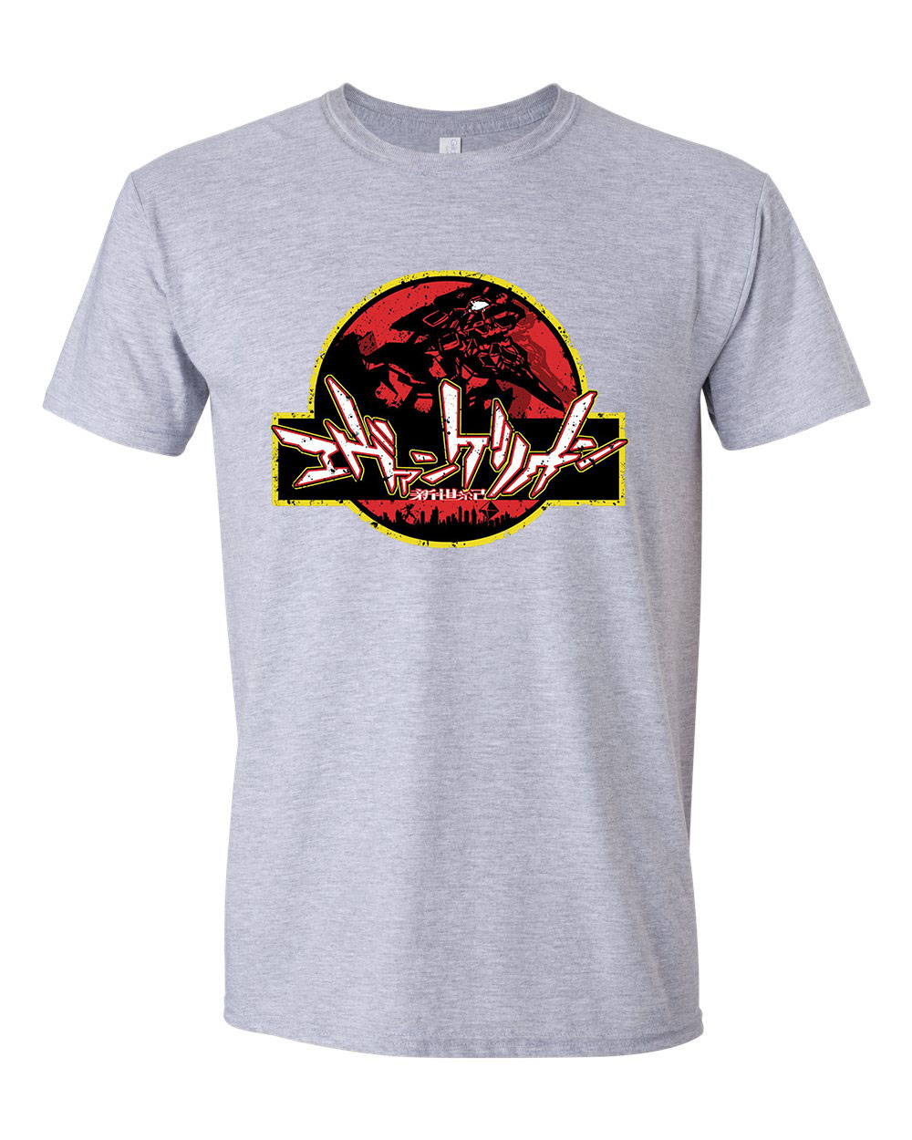 evangelion Sportszürke Férfi Póló