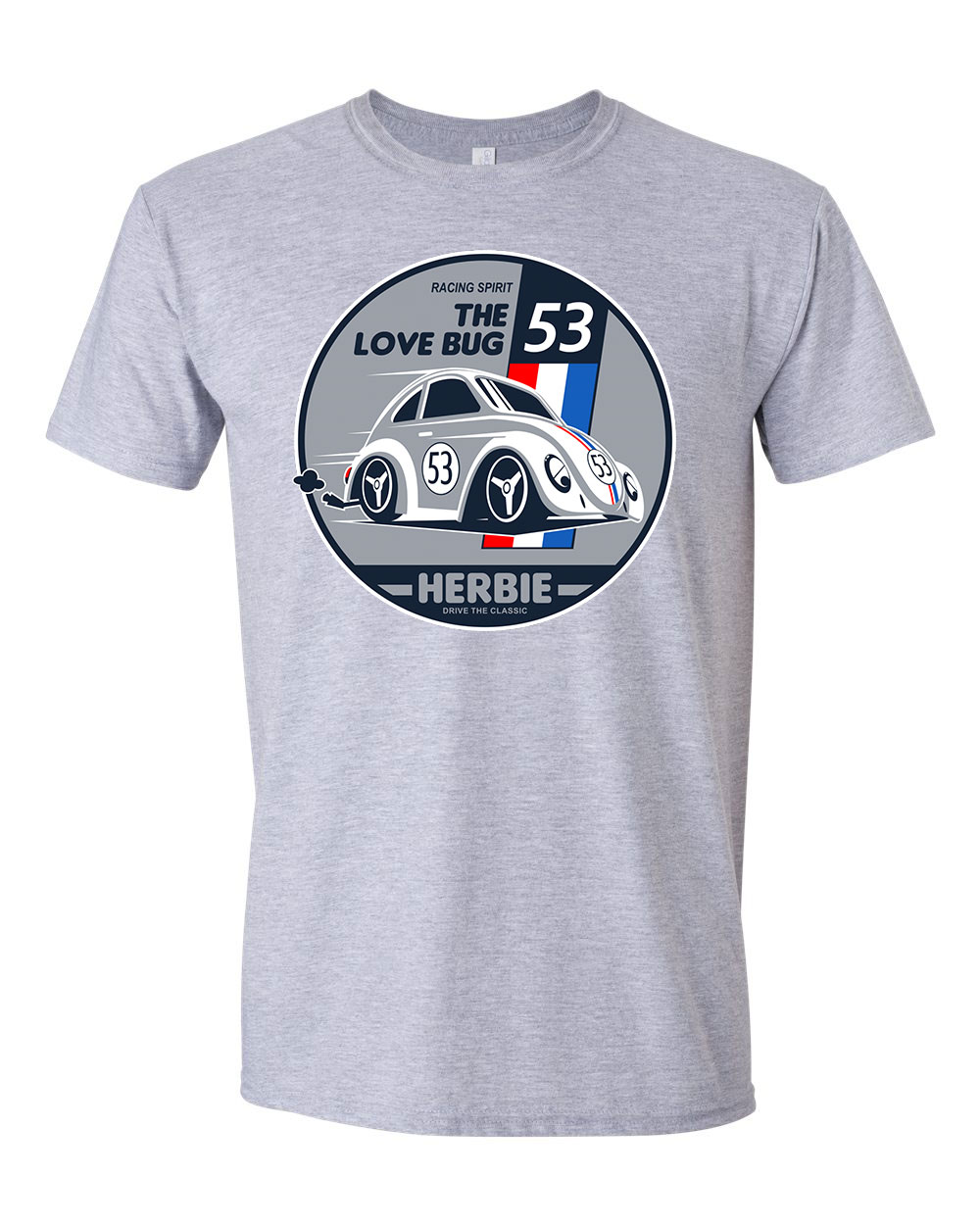 herbie bogárhatú Sportszürke Férfi Póló