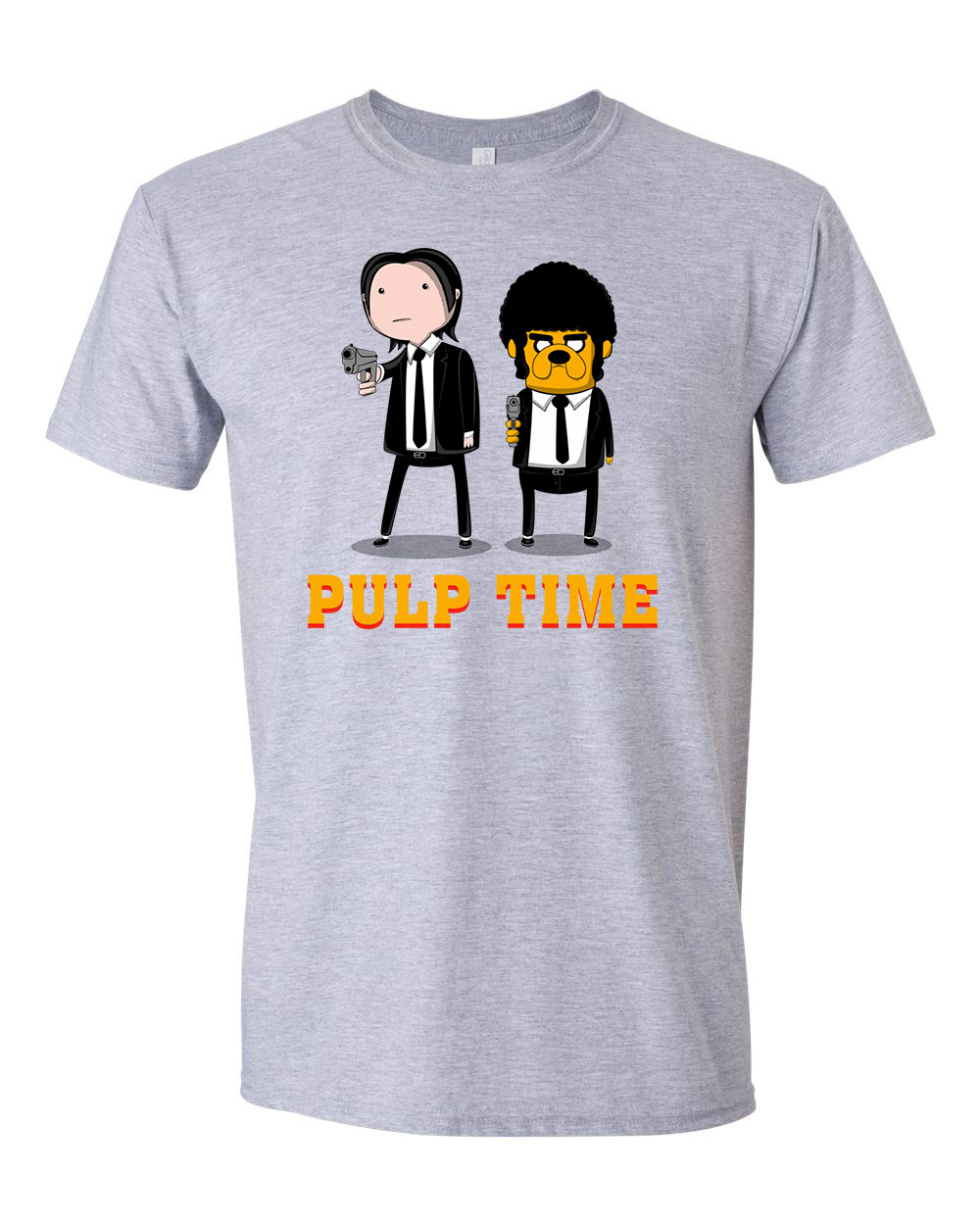 adventure time pulp fiction Sportszürke Férfi Póló