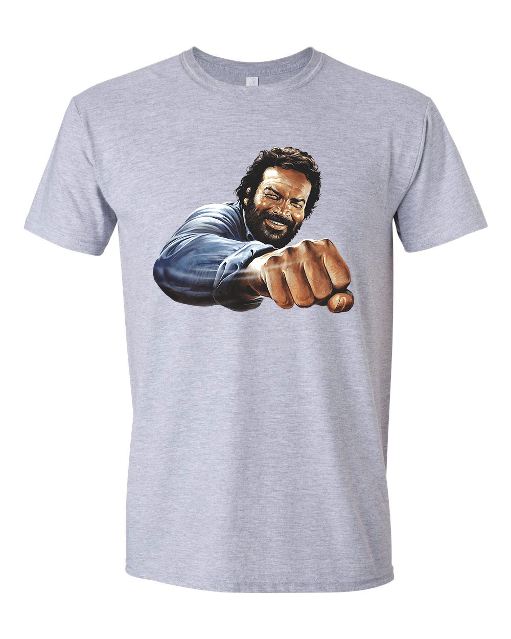 bud spencer pofon Sportszürke Férfi Póló