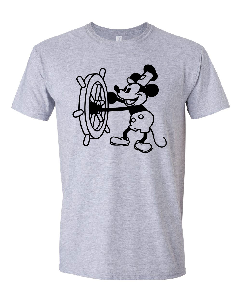 retro mickey egér steamboat willie Sportszürke Férfi Póló