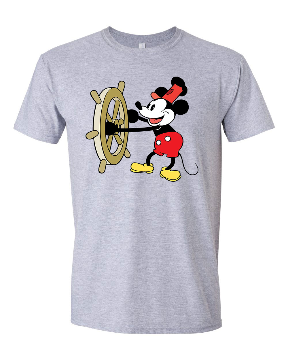 steamboat willie mickey egér Sportszürke Férfi Póló