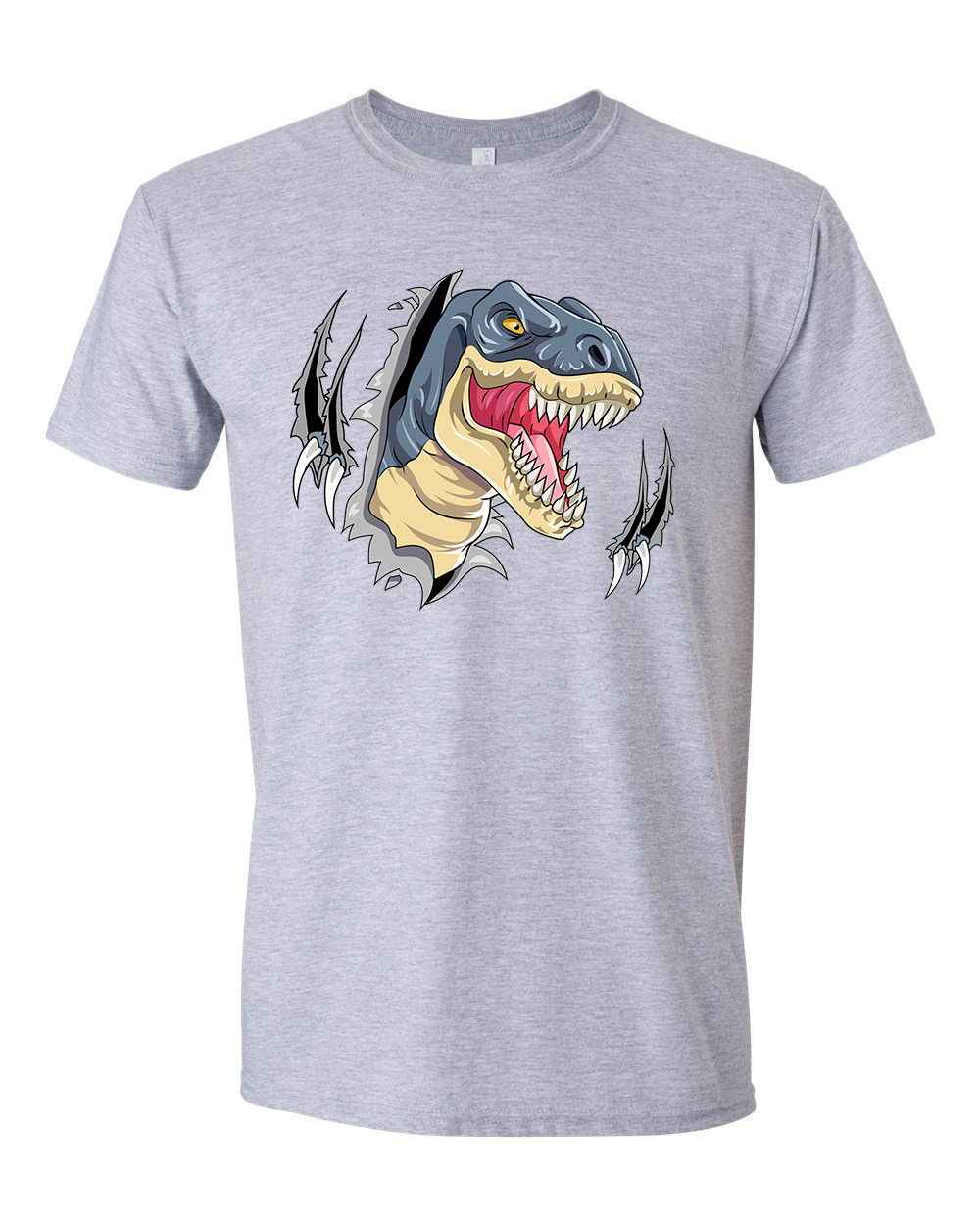 T-rex dino dinoszaurusz Sportszürke Férfi Póló