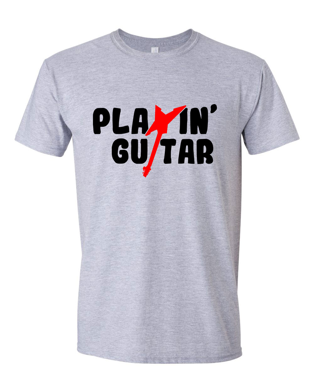 gitár gitáros Sportszürke Férfi Póló