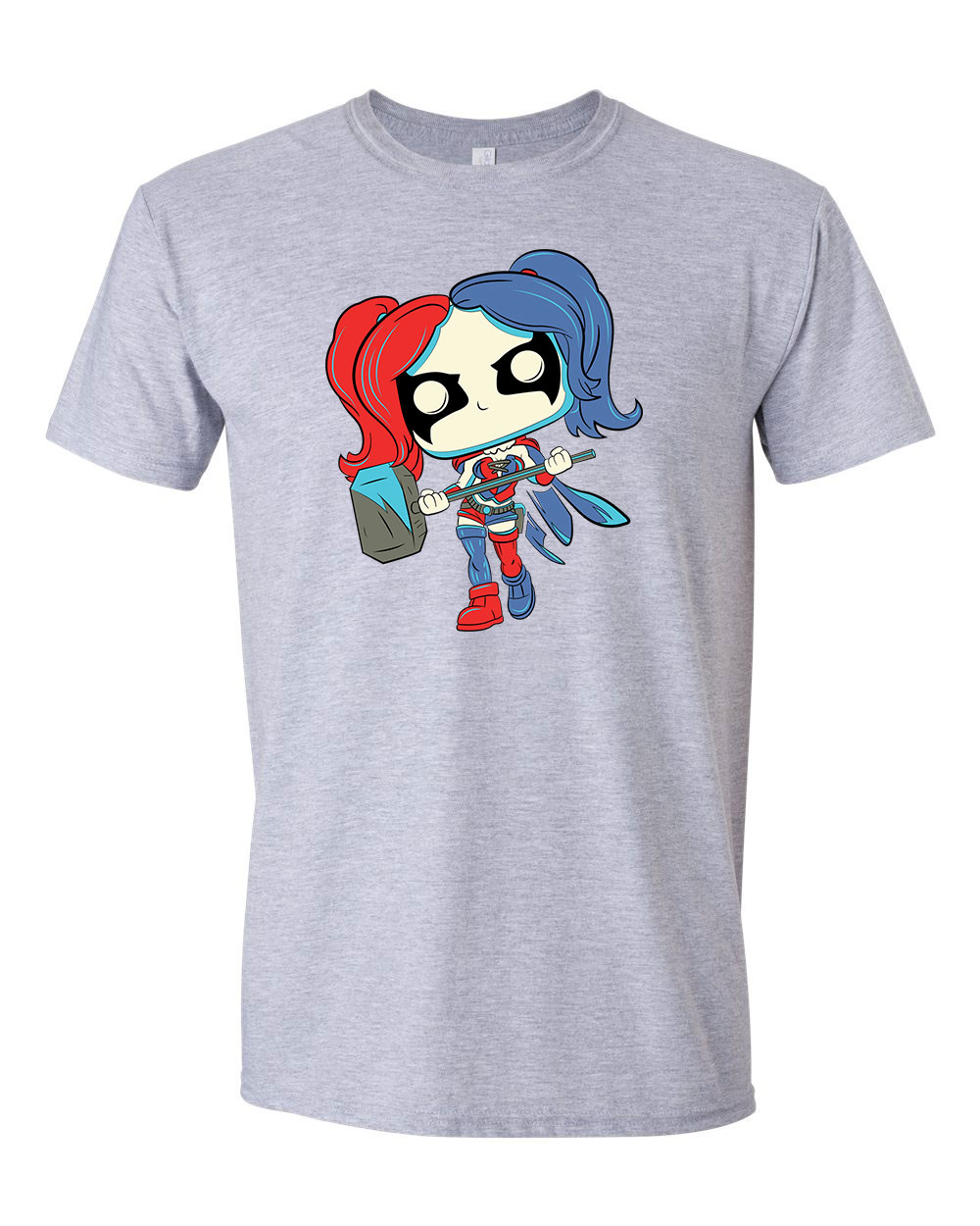 harley quinn Sportszürke Férfi Póló