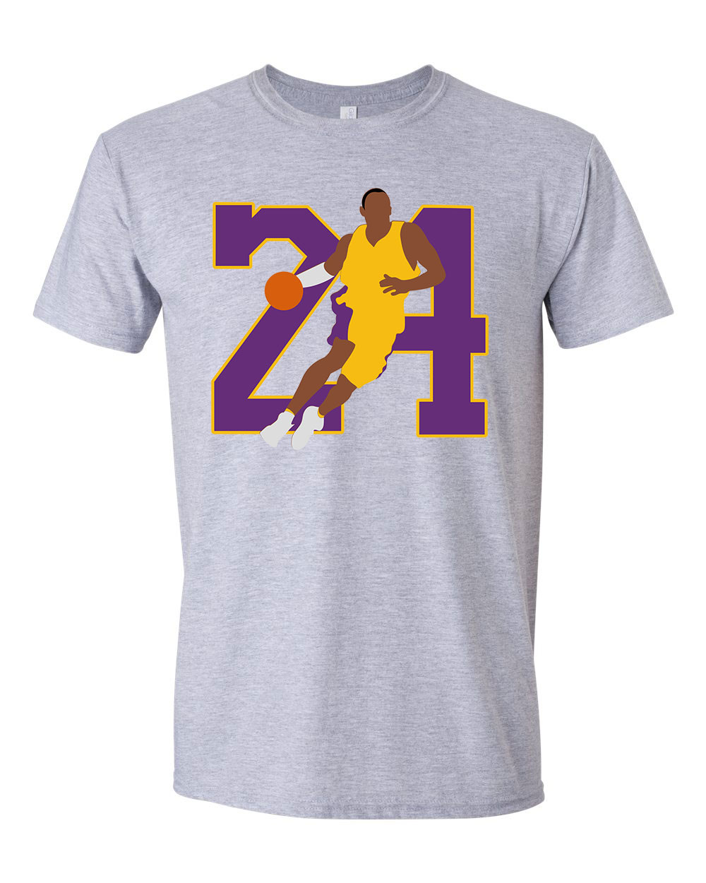 kobe bryant 24 nba kosár kosaras lakers Sportszürke Férfi Póló