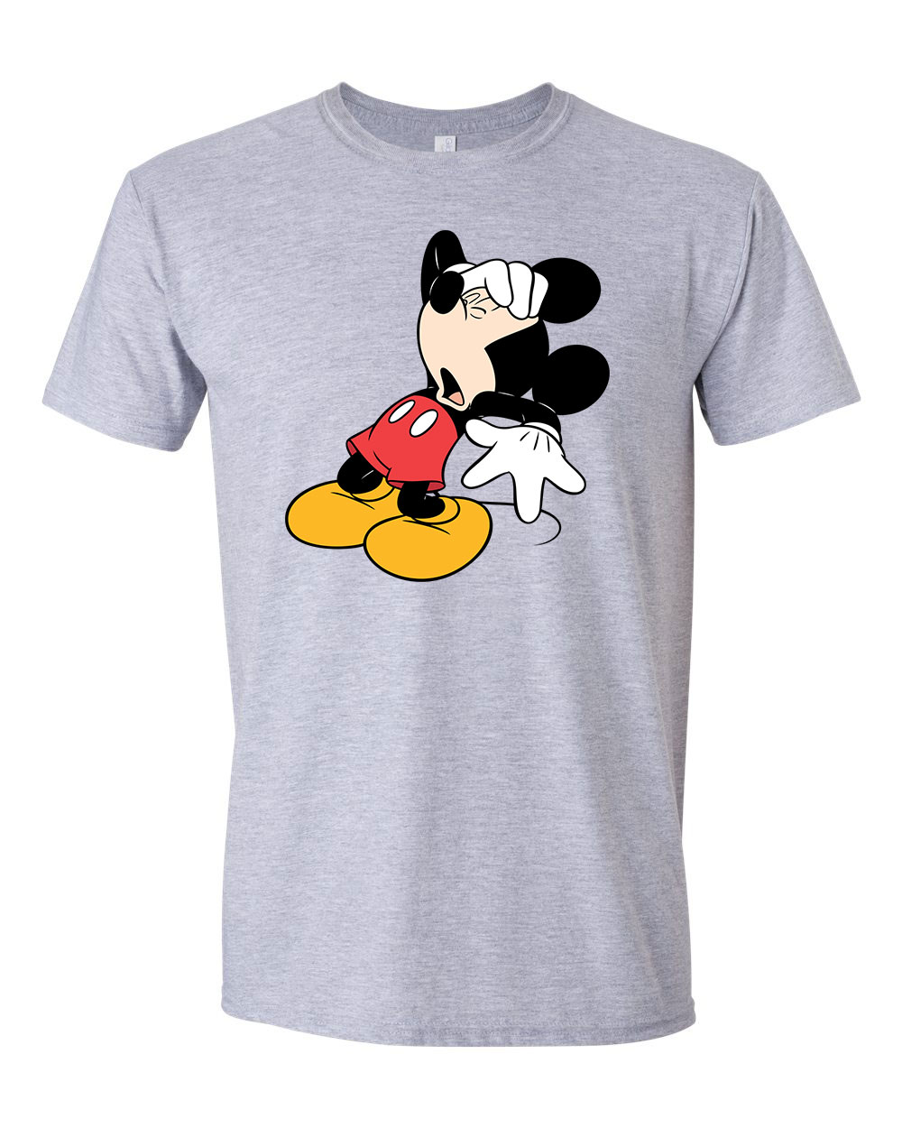 mickey egér  Sportszürke Férfi Póló