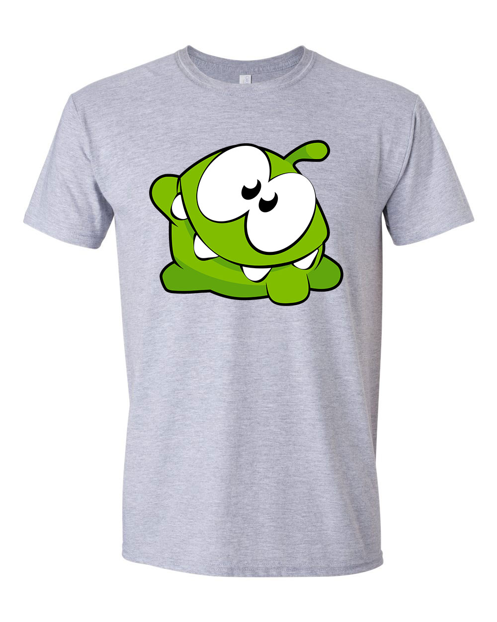 om nom Sportszürke Férfi Póló