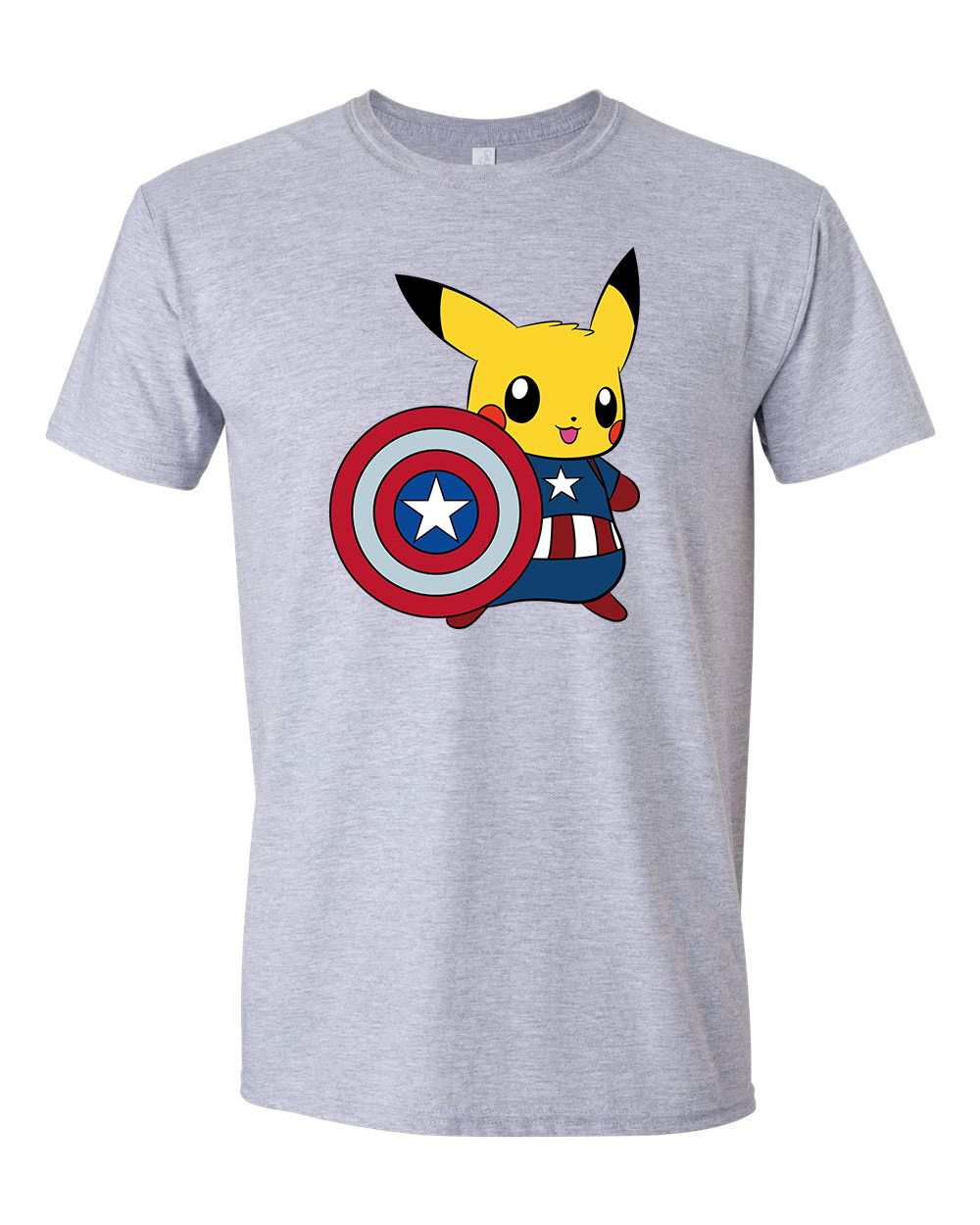pokemon pikachu Sportszürke Férfi Póló