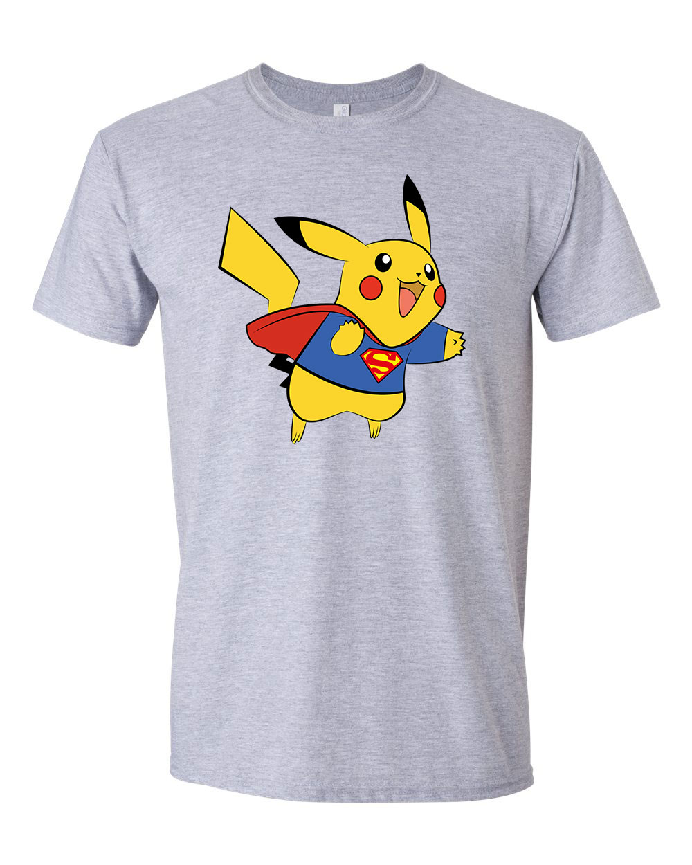 pokemon pikachu Sportszürke Férfi Póló