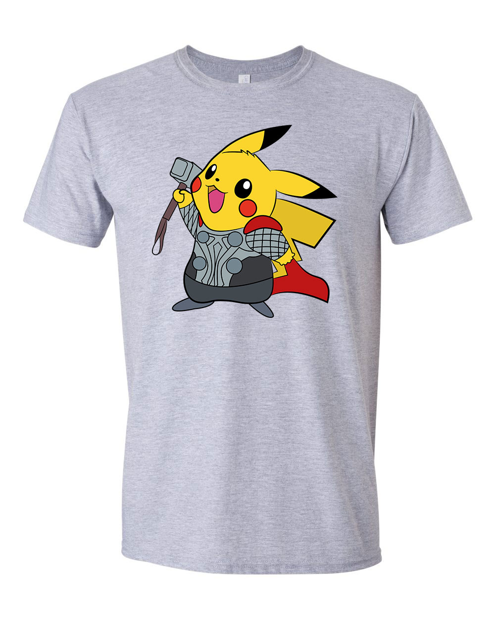 pokemon pikachu Sportszürke Férfi Póló