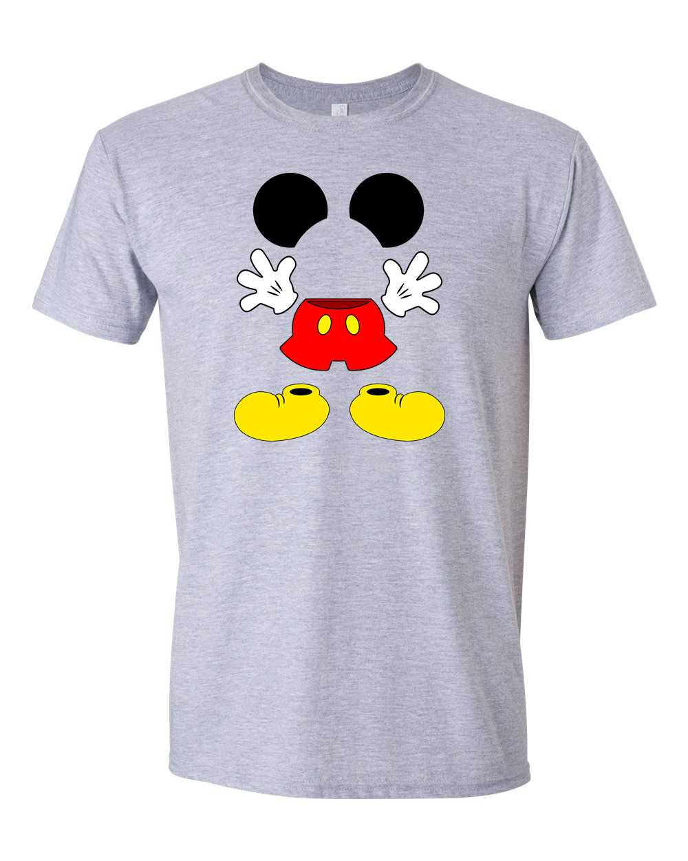 Mickey egér Sportszürke Férfi Póló