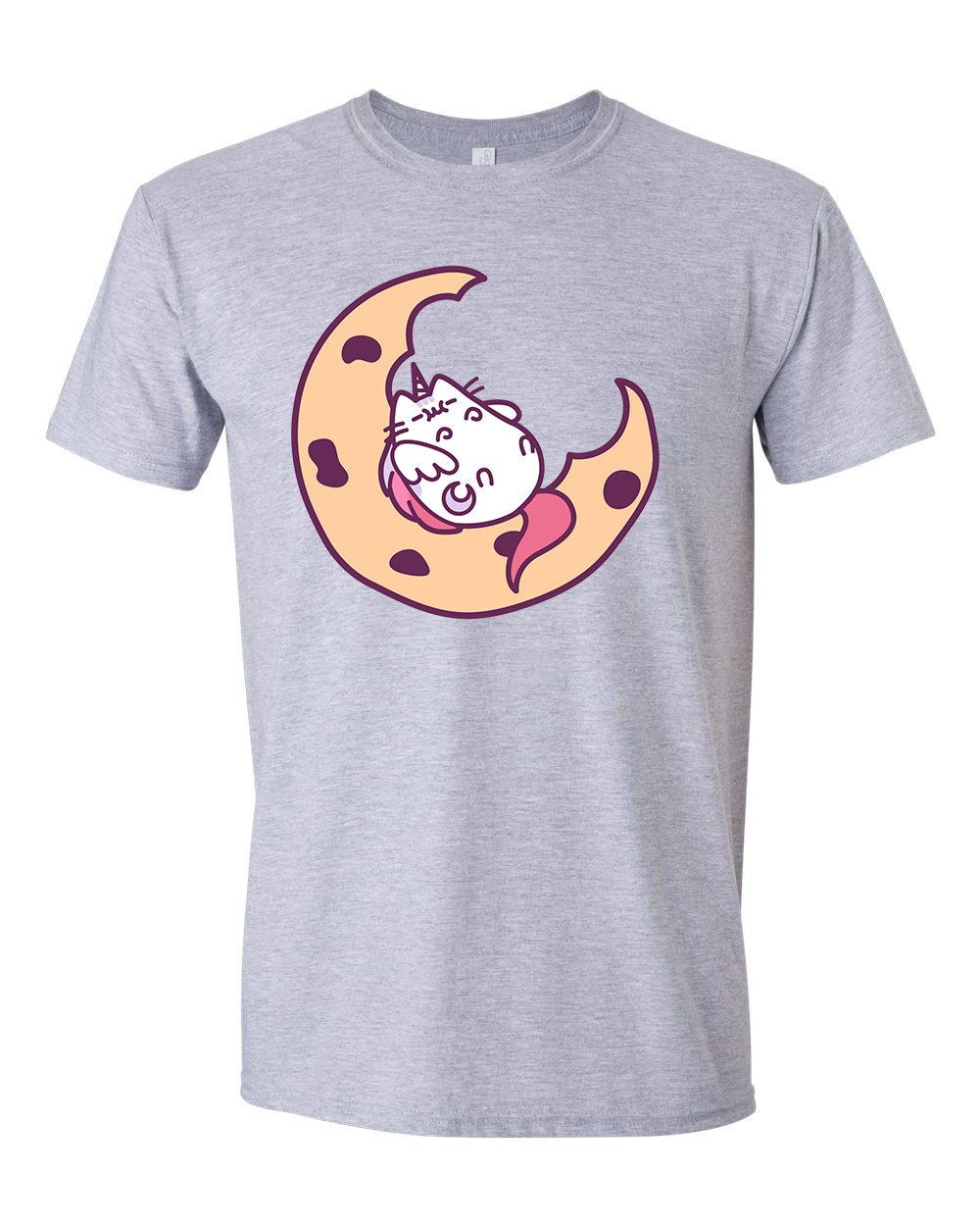 macska macskás cica cicás pusheen unikornis Sportszürke Férfi Póló