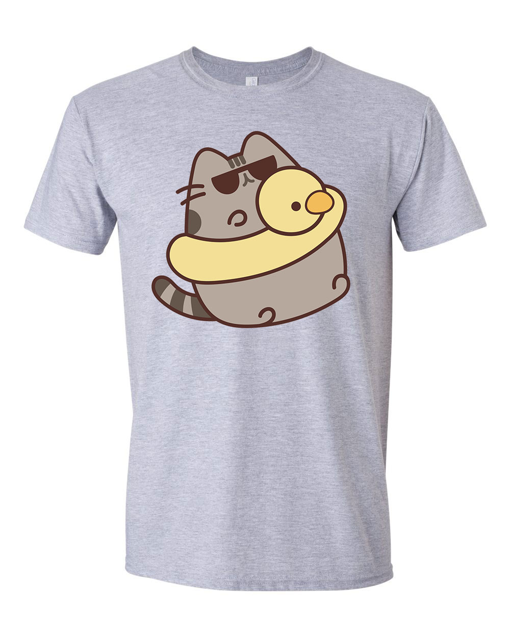 nyár nyaralás szemüveg pusheen macska macskás cica cicás Sportszürke Férfi Póló