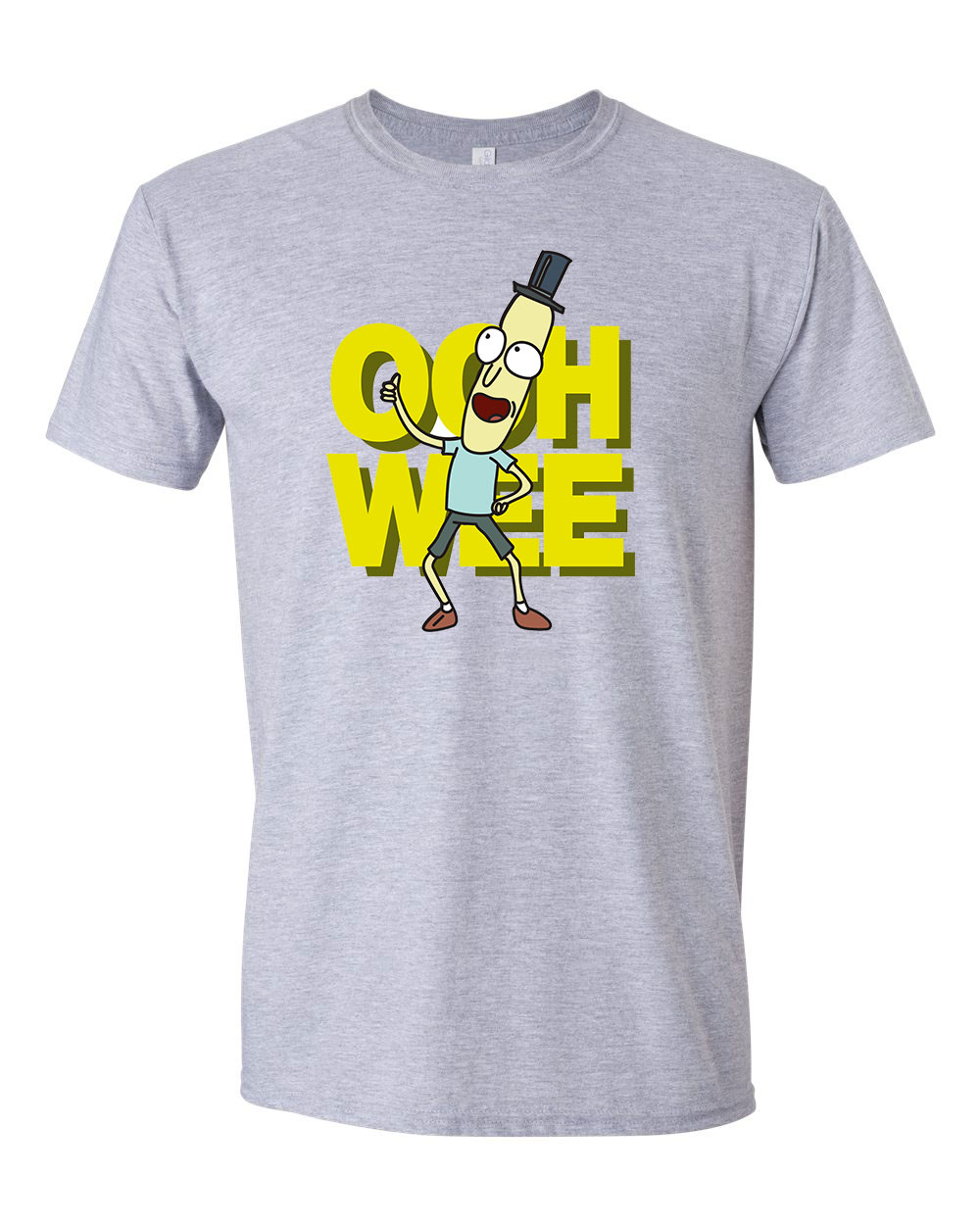 rick és morty Sportszürke Férfi Póló