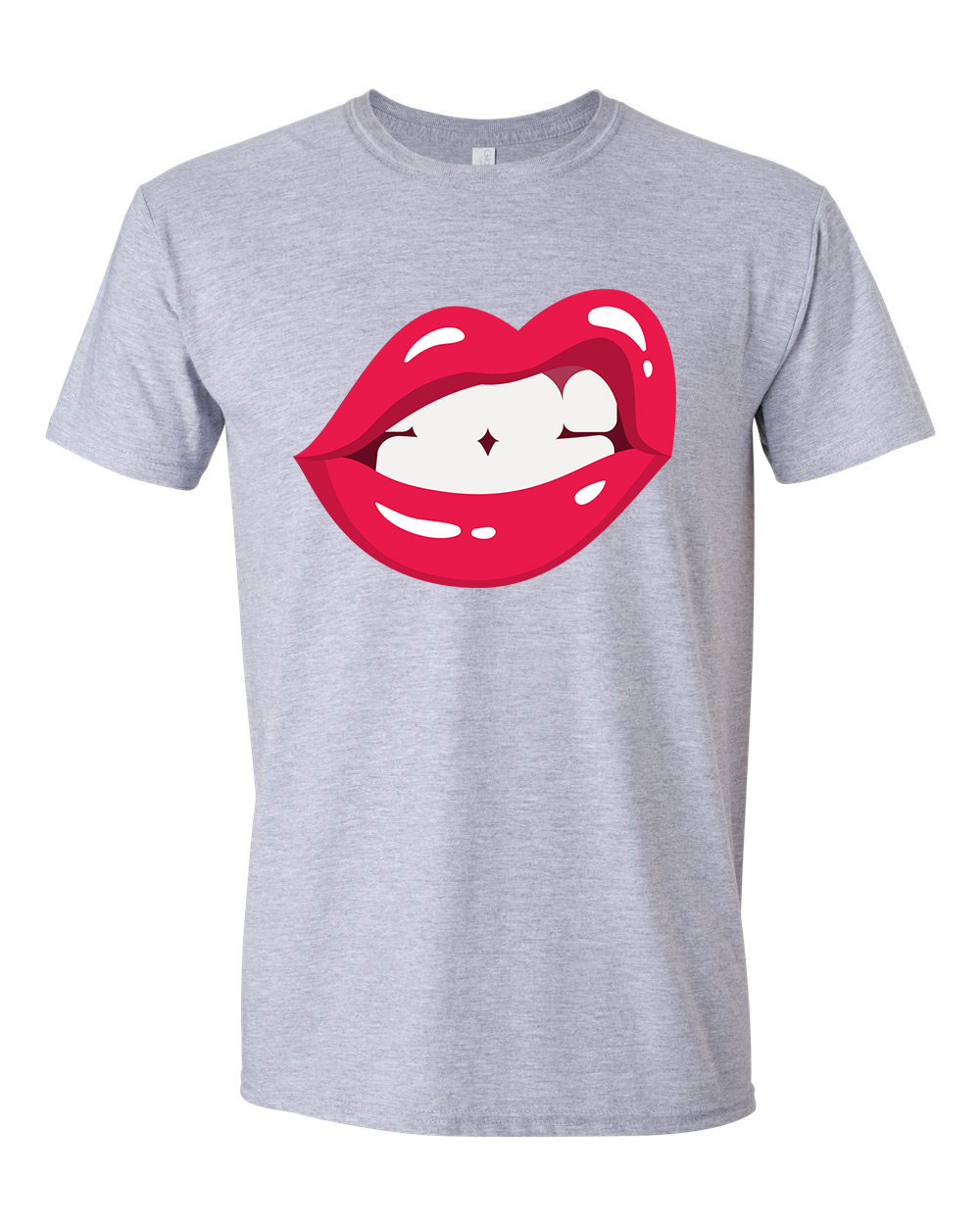 lips ajak ajkak száj  Sportszürke Férfi Póló