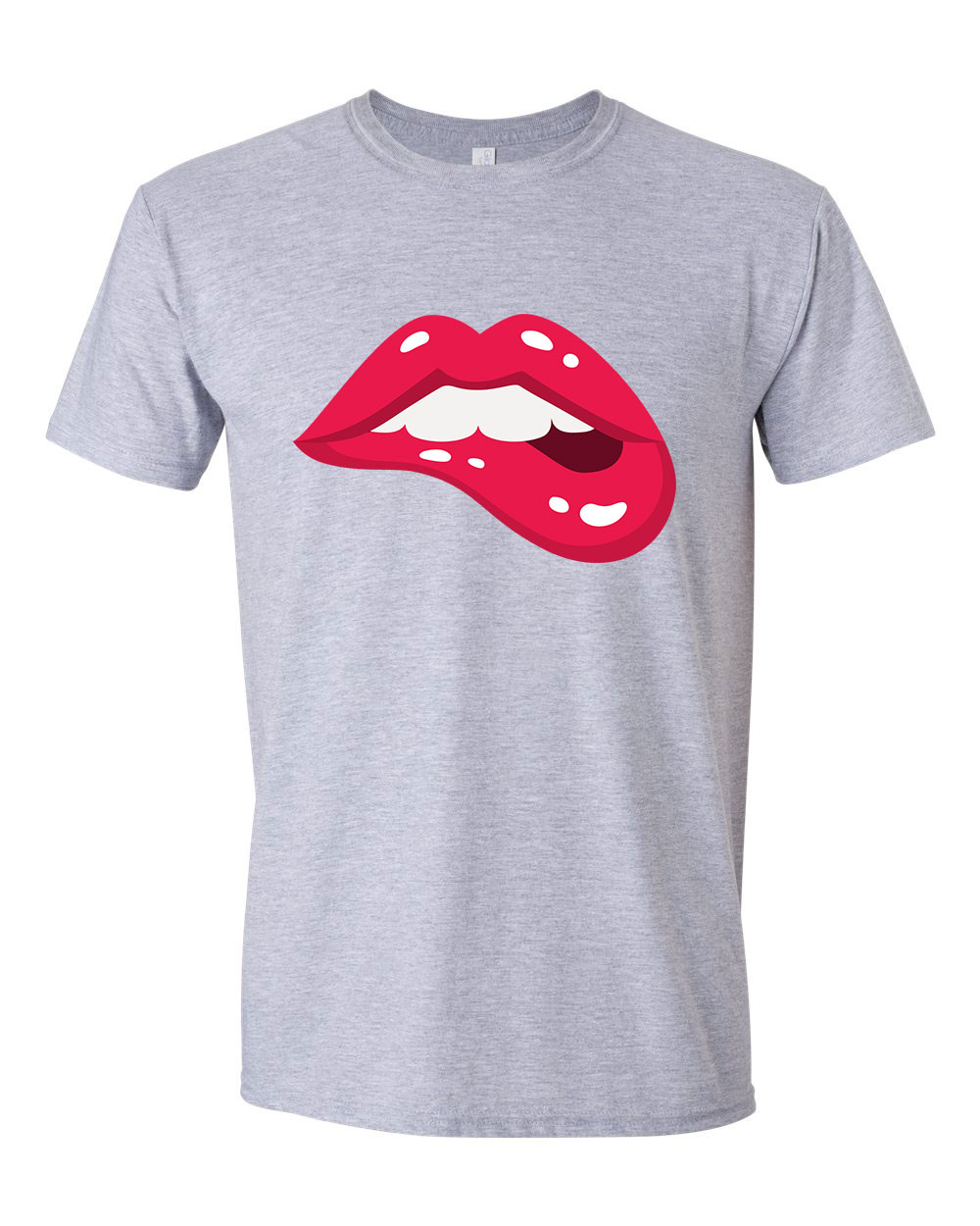 lips ajak ajkak száj  Sportszürke Férfi Póló