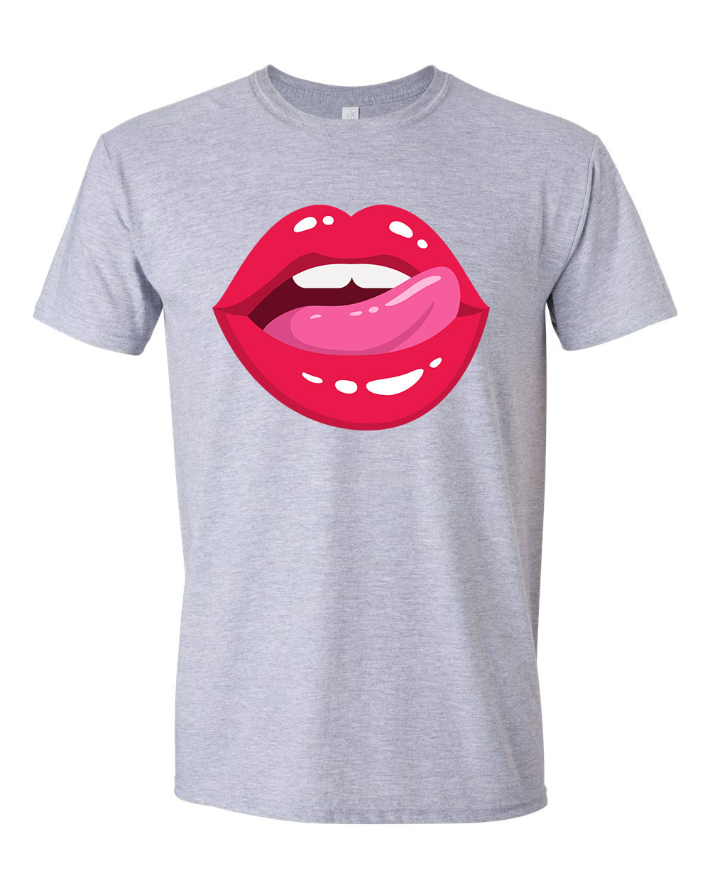 lips ajak ajkak száj  Sportszürke Férfi Póló