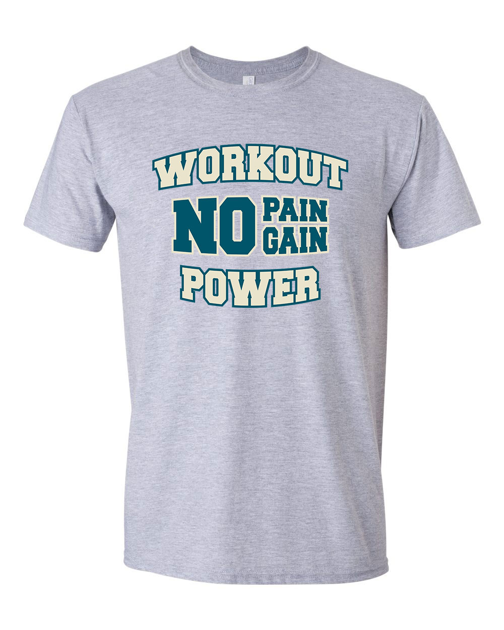 kondi no pain no gain workout Sportszürke Férfi Póló