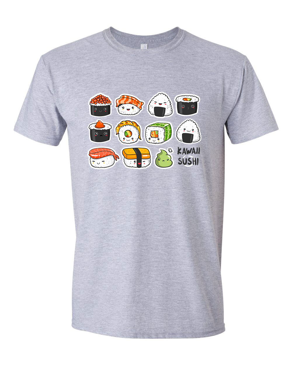 szusi sushi kawaii Sportszürke Férfi Póló