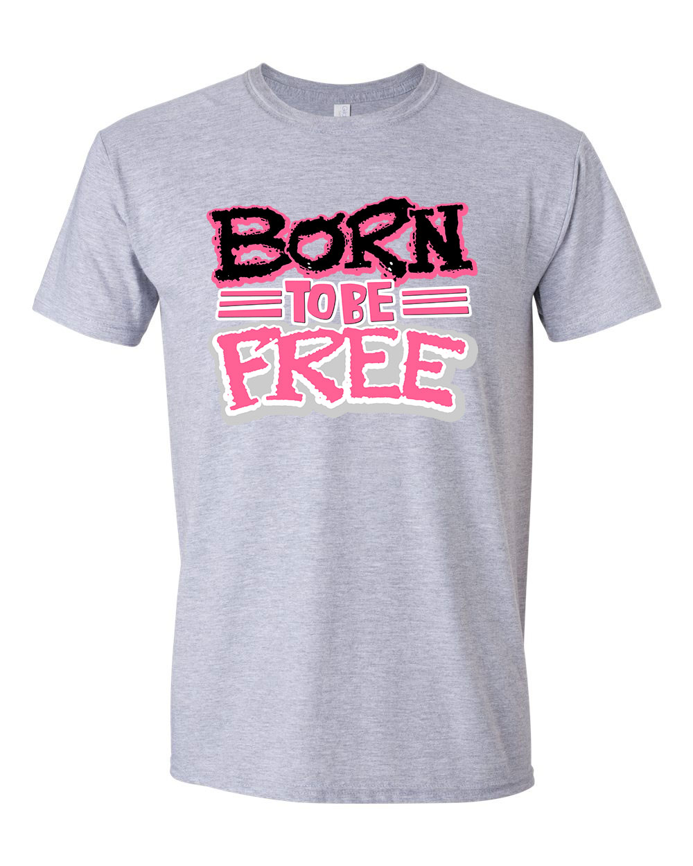 Born To Be Free szabadság szabadnak születttem Sportszürke Férfi Póló