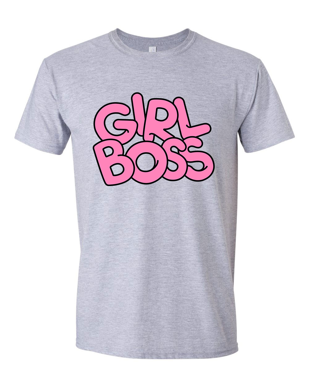 Girl Boss Sportszürke Férfi Póló